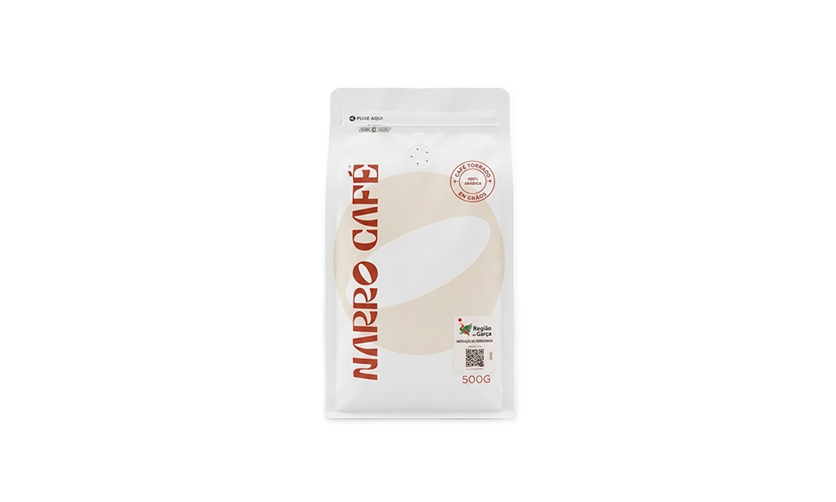 Embalagem de Café Torrado em Grãos Narro Café